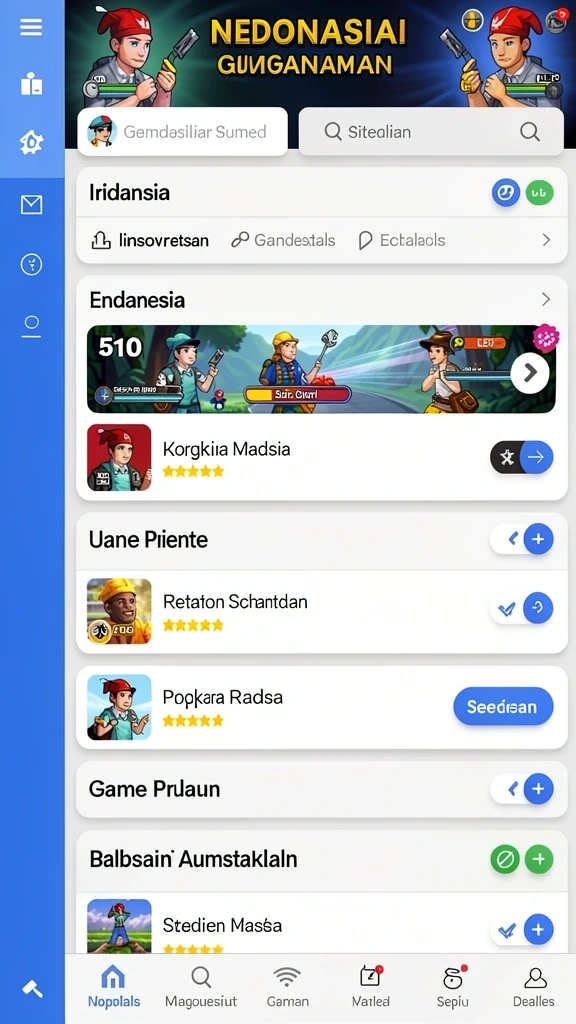 bingo101 - Tampilan antarmuka pengguna yang menarik dan intuitif.