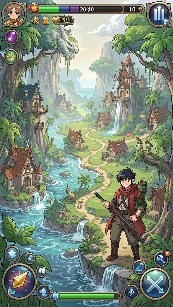 rezixo - Ilustrasi level baru yang menantang.